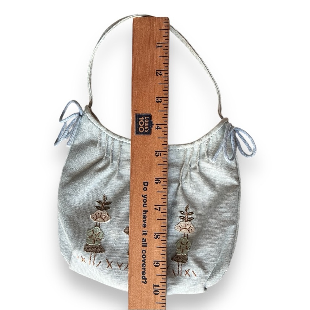 Anya Hindmarch Leather Lined Appliqué Floral Mini Bag - Picture 5 of 6